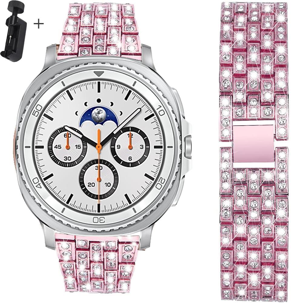 Diamond Band for Samsung Galaxy Watch 8 strap 40mm 44mm Sturdy stainless steel bracelet correa galaxy watch 8 classic 46mm belt