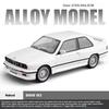 1/24 BMW M3 E30 1988 Supercar Alloy Car Model Sound and Light Pull Back Children's Toy Collectibles Birthday Gift
