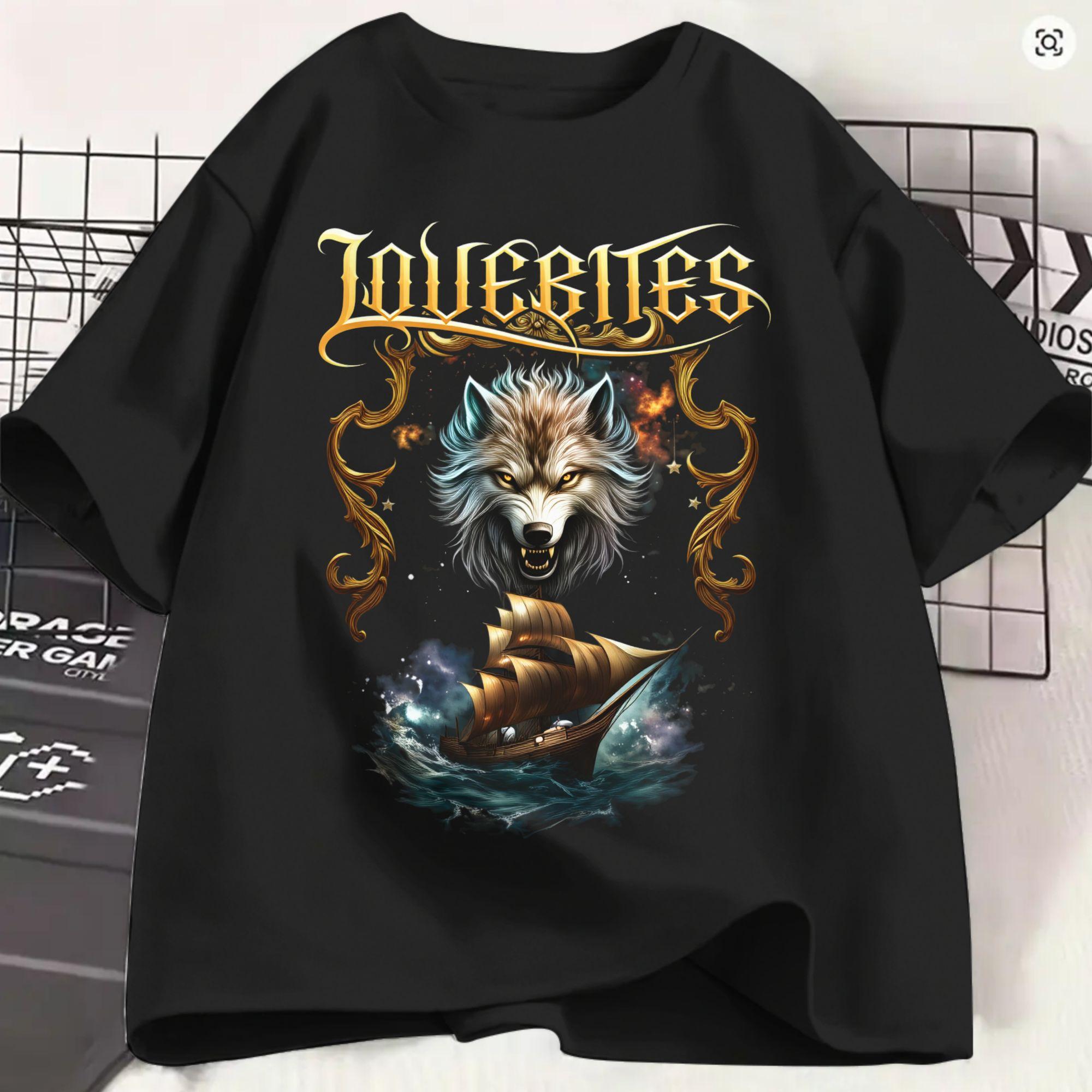 Lovebites T Shirt Summer Outstanding Power Hipster T Shirt Unisex 100 Cotton Breathable Oversized Tees ShortSleeved Classic Tshirt S