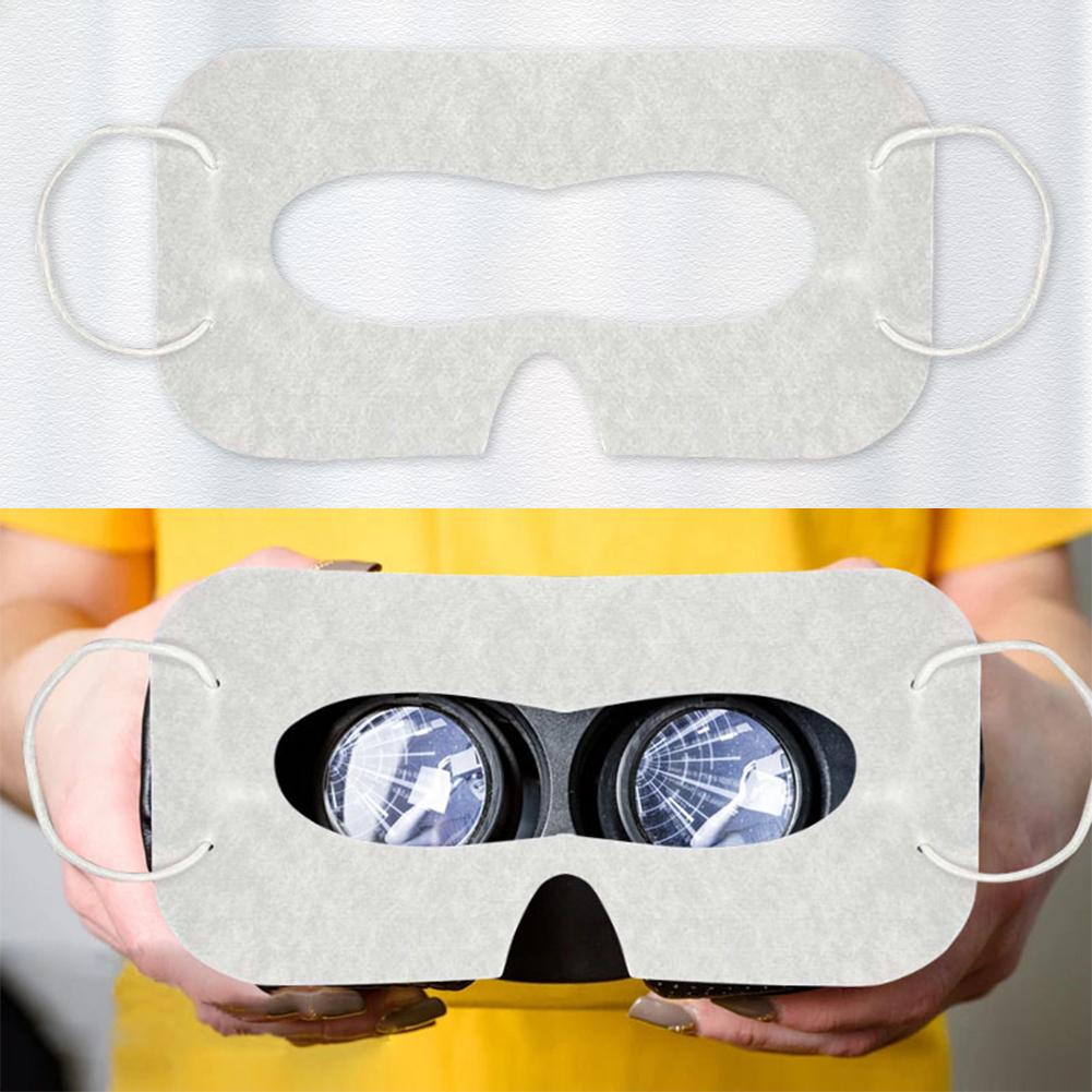 100 stk Engangs VR-maske Pustende VR-øyebeskyttere Svettskjold VR-svettemaske for Meta Quest 3S VR-hodesett Tilbehør