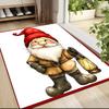 1Pc Christmas Gnome Parade Carpet Rug Soft Washable Antislip Home Living Room Sofa Mats Personalized Christmas Rug