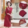 2024 Elegant Chinese-Style Mother of the Bride Dress for Ages 40-60
