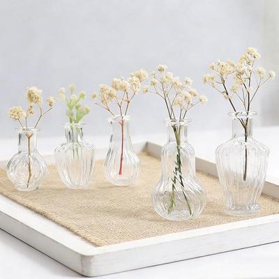 Dollhouse Miniature Glass Vase Decoration Fairy Garden Scene Mini Art Plant Hydroponic Vase Glass Crafts Diy Aromatherapy Bottle