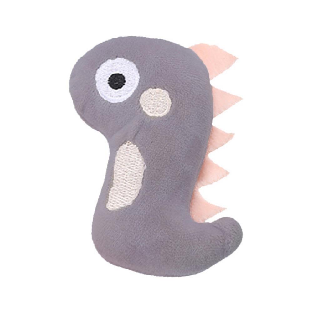

Sound Funny Indoor Soft Plush Teething Cat Crinkle Toys Catnip Pillows Dog Teeth Toys Chew Toy grey dinosaur