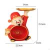 God of Fortune Figurine Candy Dish Multifunction Desktop Ornament Storage Tray for Year Bedroom