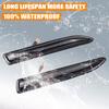 2X For Ford Mondeo Mk4 Hatchback Saloon Estate(BA7)2007 2008 2010-2015 Smoke Lens Dynamic LED Side Marker Light Turn Signal Lamp