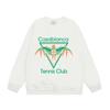 Casa spring and summer fantasy door starry sky castle casa letter long sleeve crew neck sweater couple T-shirt men and women couples
