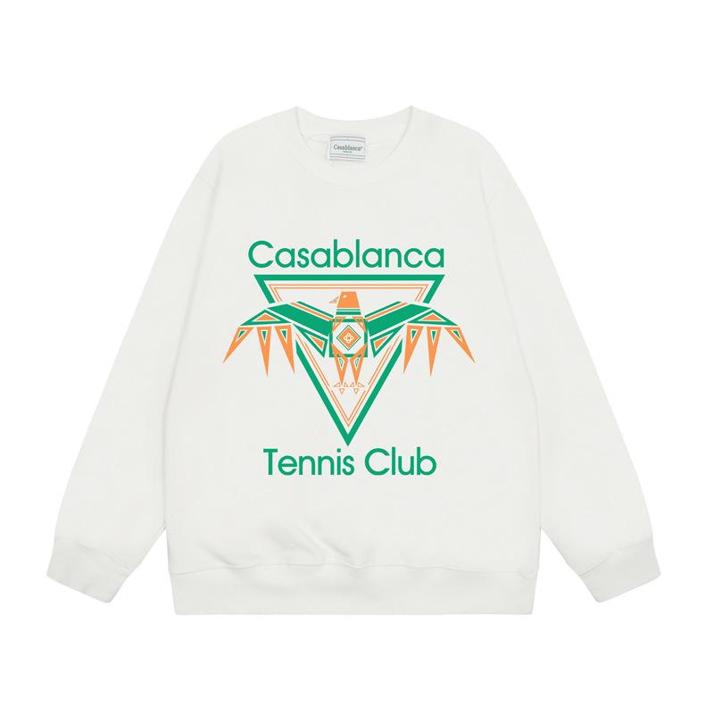 Casa spring and summer fantasy door starry sky castle casa letter long sleeve crew neck sweater couple T-shirt men and women couples