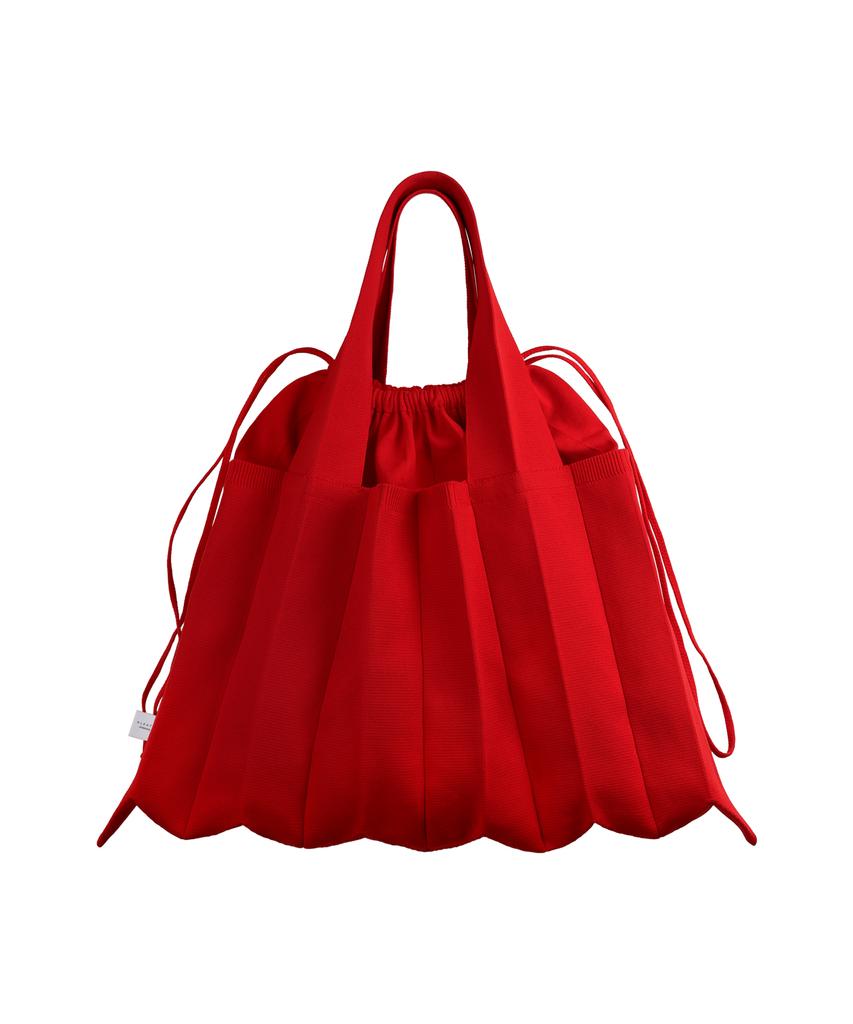 Pleatsmama Big Shoulder Bag Red