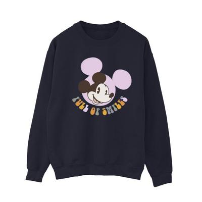 Womens/Ladies Mickey Mouse Full Of Smiles Sweatshirt
