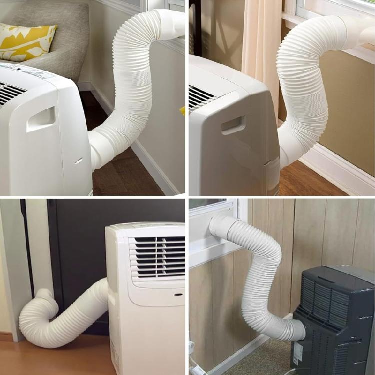 Replacement Duct Extension Pipe Flexible Air Conditioner Exhaust Hose Accessories Pipe Connector Threaded Tube