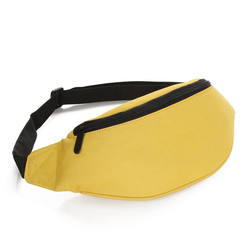 Men's Solid Color Crossbody Phone and Cigarette Waist Bag with Fashionable Texture