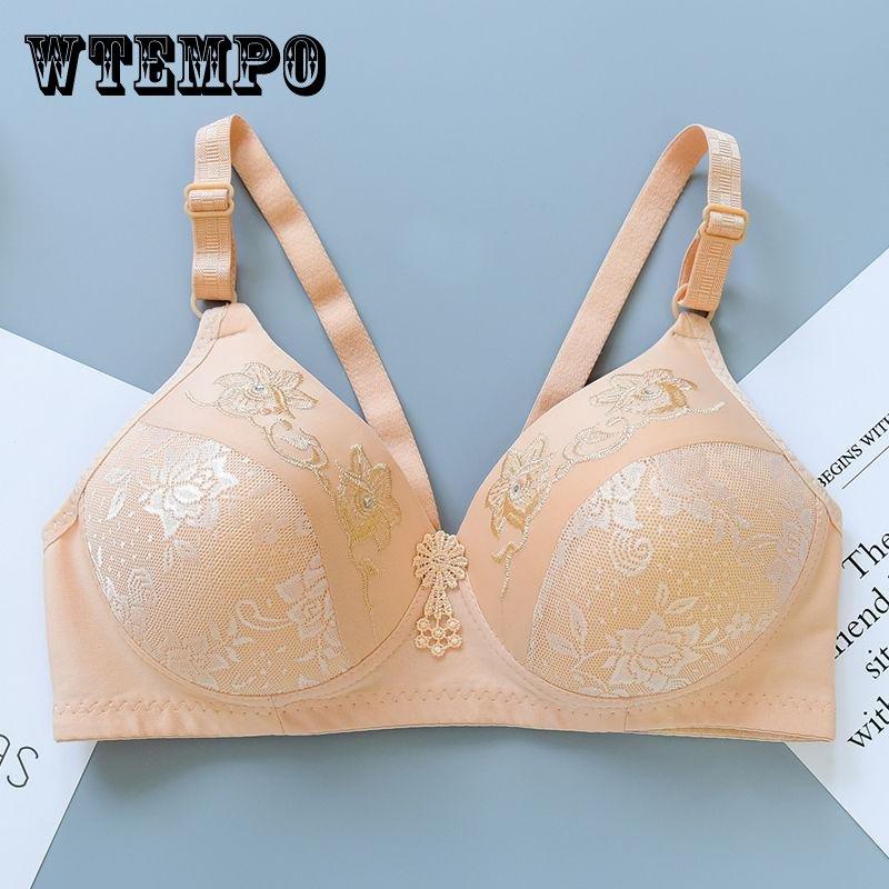 Thin Large Size No Steel Ring Bra Comfortable Gathering Lightweight Light Breathable Soft Comfortable Sweet and Sexy