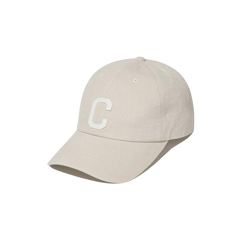 COVERNAT C-Logo Cozy Fit Washed Ball Cap Beige