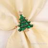6Pcs Christmas Napkin Rings Christmas Tree Decorations Christmas Home, Kitchen And Table Decorations New Year Party Supplies