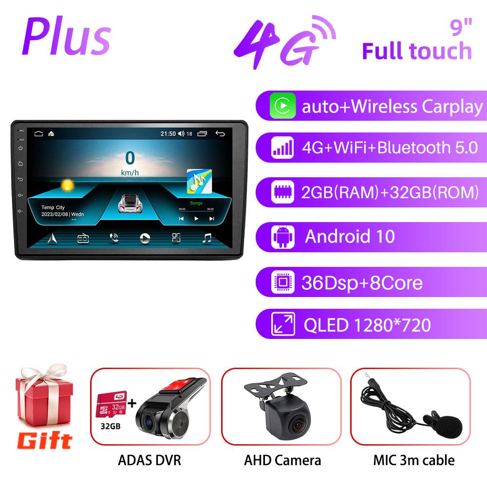 2 Din CarPlay Multimedia for Citroen C2 C3 2001-2010 Android Stereo Car Radio GPS Navigation Player Head Unit Autoradio BT WIFI