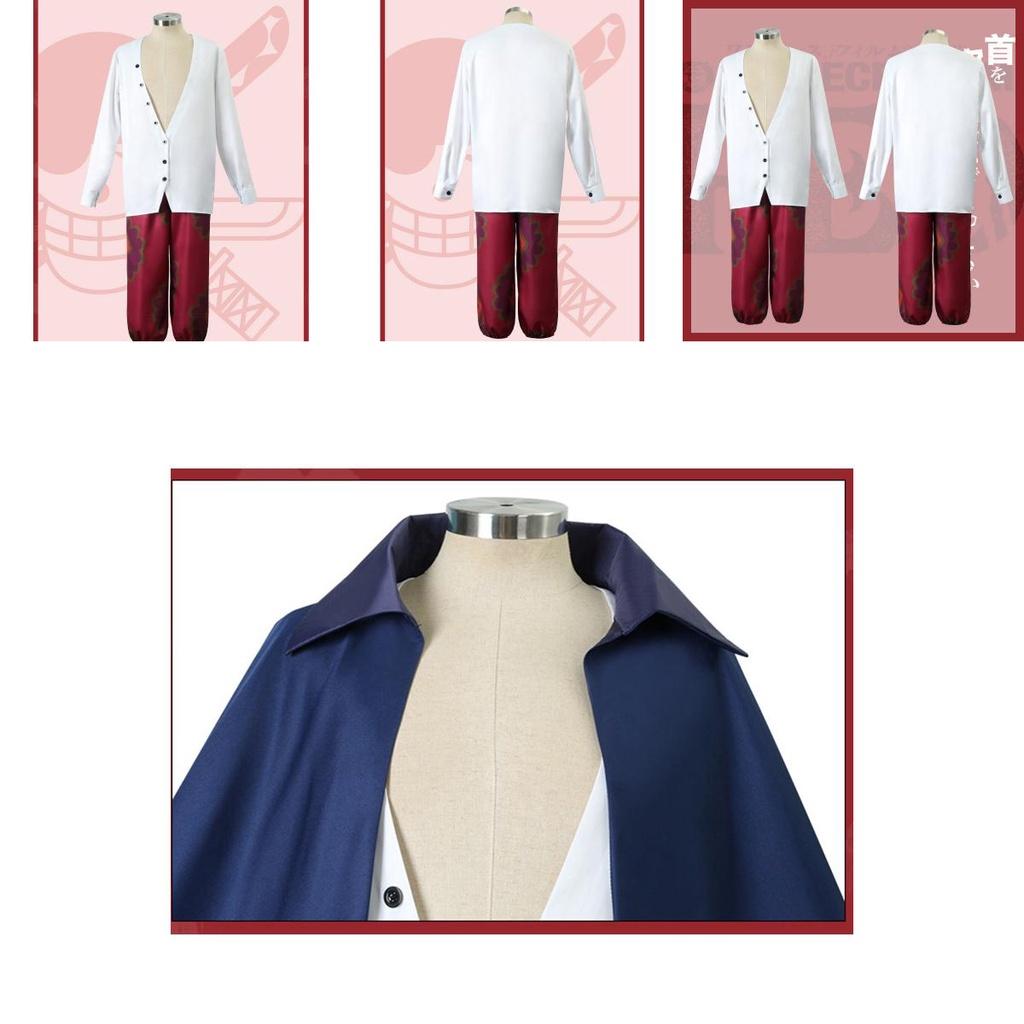 Role Play Outfit For Kids Adult One Piece Shanks Cosplay Costume Cloak