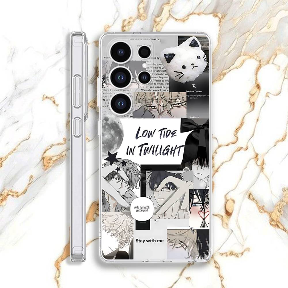 

L-Low T-Tide in T-Twilight Phone Case For Samsung S30,23,21,22,20, FE lite,S10,9,8,7 PIus Note20ultra Soft Transparent SamsungS235G