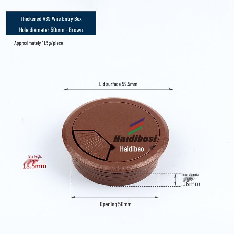 ABS Plastic Round Cable Hole Cover for Desk and Furniture