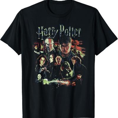 Harry Potter Deathly Hallows Group Shot Portrait T-Shirt