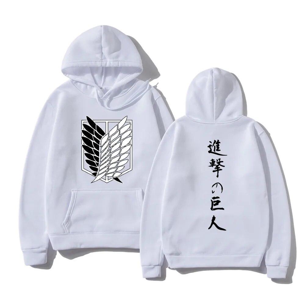Attack on Titan Hanorace de modă unisex Hanorace cu glugă cu glugă unisex Anime japonez Pulovere Topuri Shingeki No Kyojin Haine cu glugă unisex
