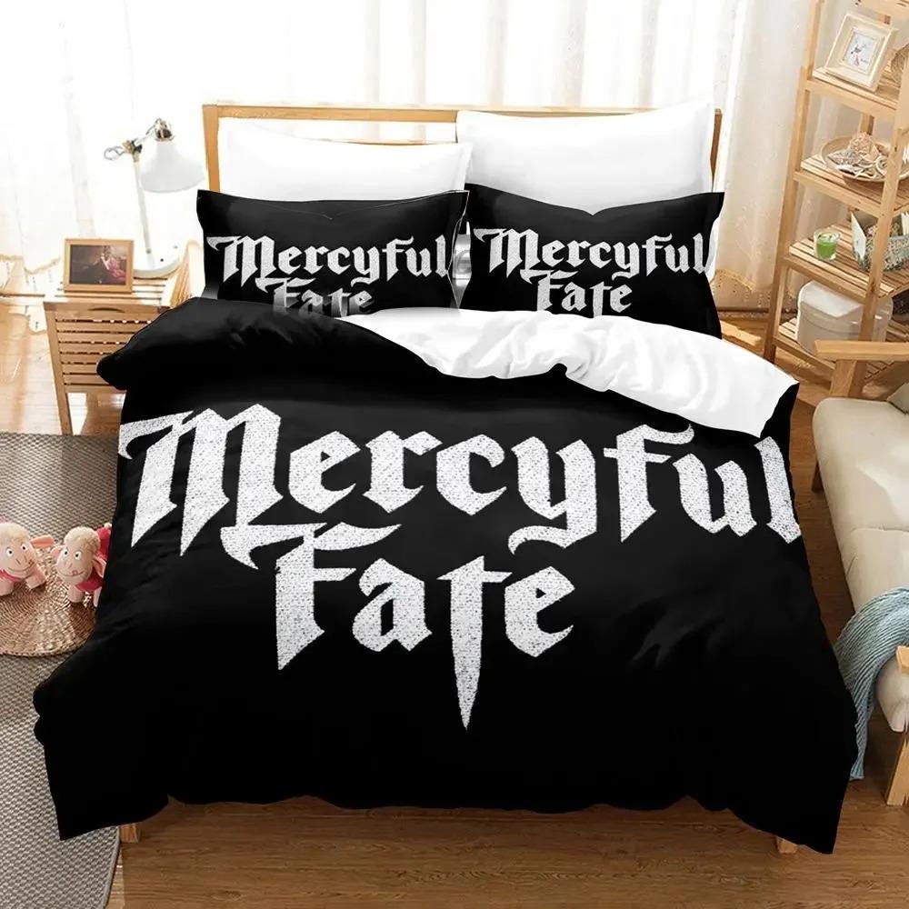 Mercyful Fate Bequeme Bettdecke Bettbezug Kissenbezug Bettwäsche-Set Kinderzimmer Dekoration Heimtextilien