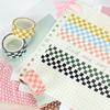 Black And White Grid Tape Creative Grid Lines Color Basic Diy Bookkeeping Decorative Material Stickers Washi Tape Kawaii 3M