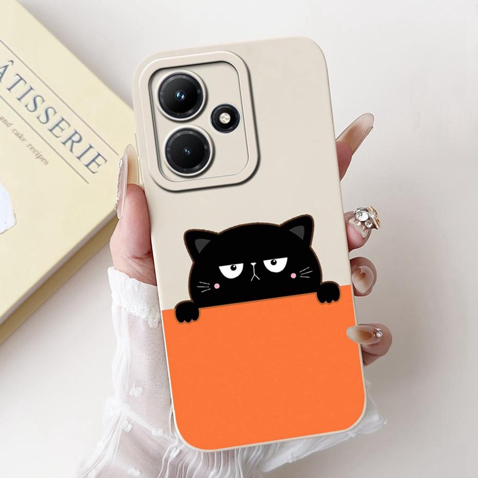 Lens Protective Cover For Infinix Hot 30i 30 Hot30 Play NFC Cute Printed Soft Silicon Phone Case For Infinix Hot30i 30 30Play 4G