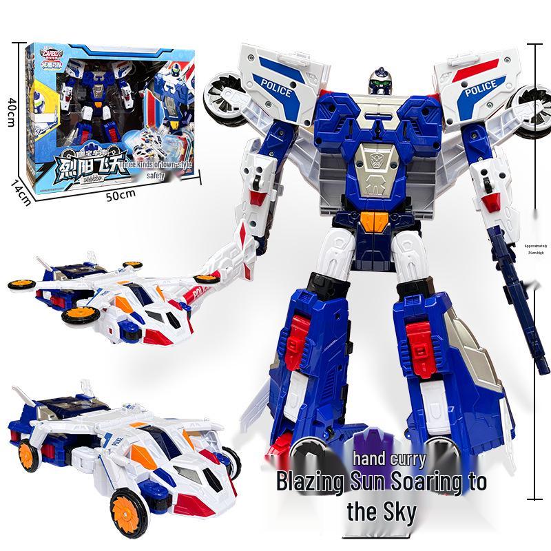 Kabo Car God: Rescue League Transformer Firefighting & Medical Robot Toy Set for Boys