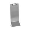 Support de pince à menu en acier inoxydable Pince à addition verticale Support de menu simple pour table Café Bar Hôtel