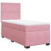 Maison Exclusive - Sommier à lattes de lit avec matelas Rose 90x200 cm Velours