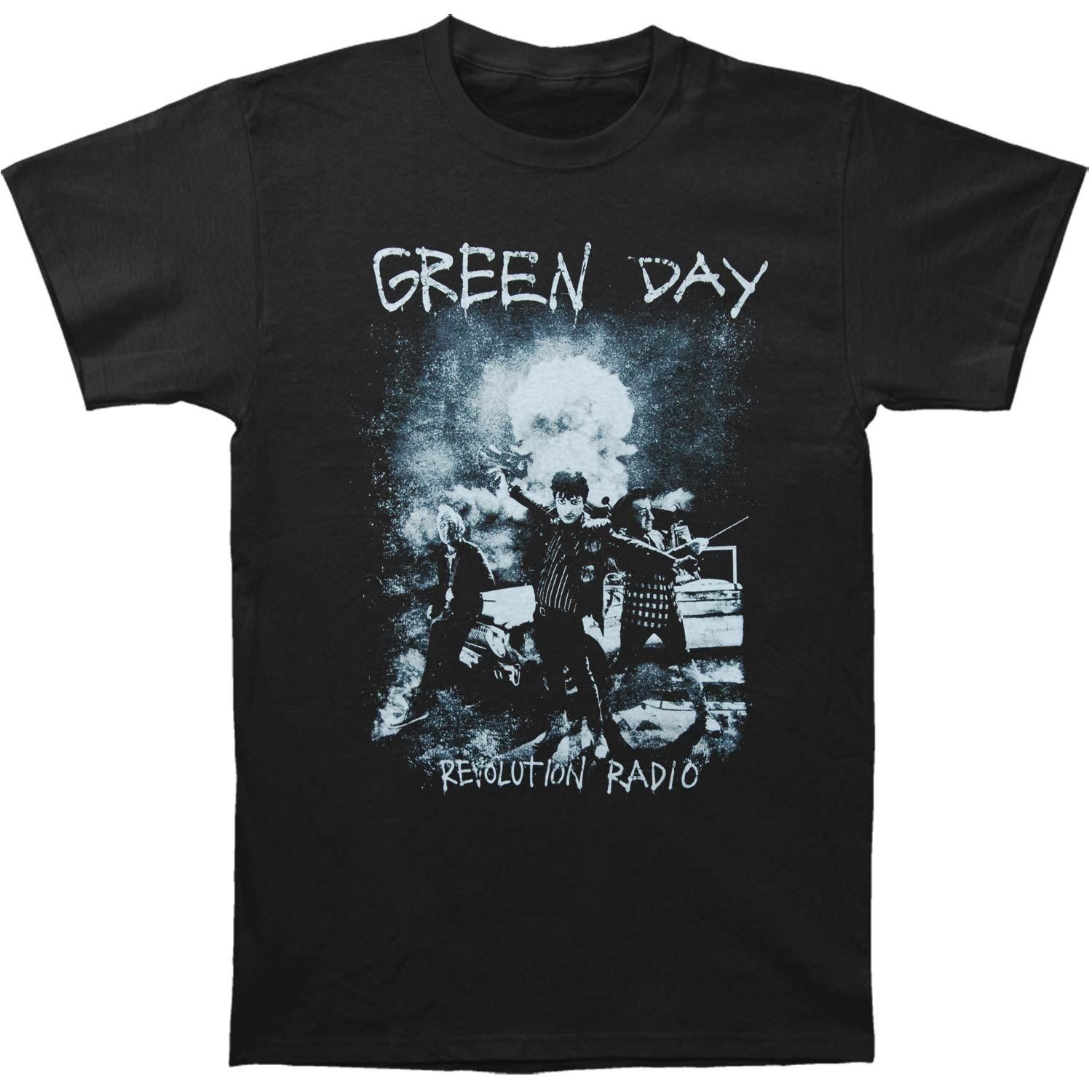 Men s Green Day Nuke Tee T-shirt Large Black S