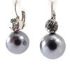 Les Trésors De Lily [J6237] - Gray 'Sissi' Designer Earrings
