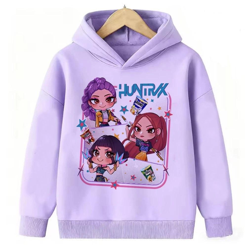 

K-pop Толстовка Охотник на демонов Детская одежда Одежда для принцесс для девочек Модная одежда Одежда для мальчиков Весенне-осенняя толстовка Детские топы 120