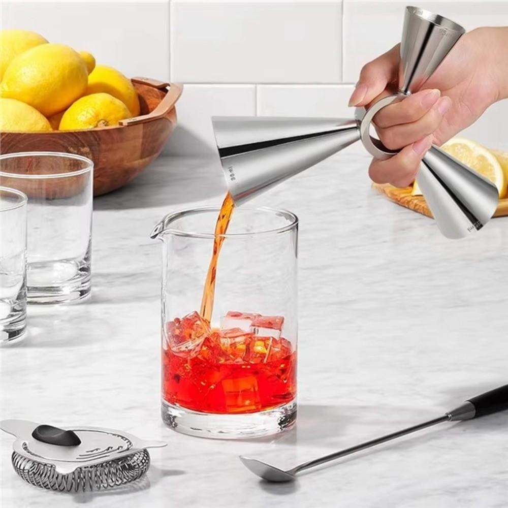 Professional 3-Ended Measuring Cup Multi-Capacity Drink Spirit Jigger Rotary Measuring Cup  Parties