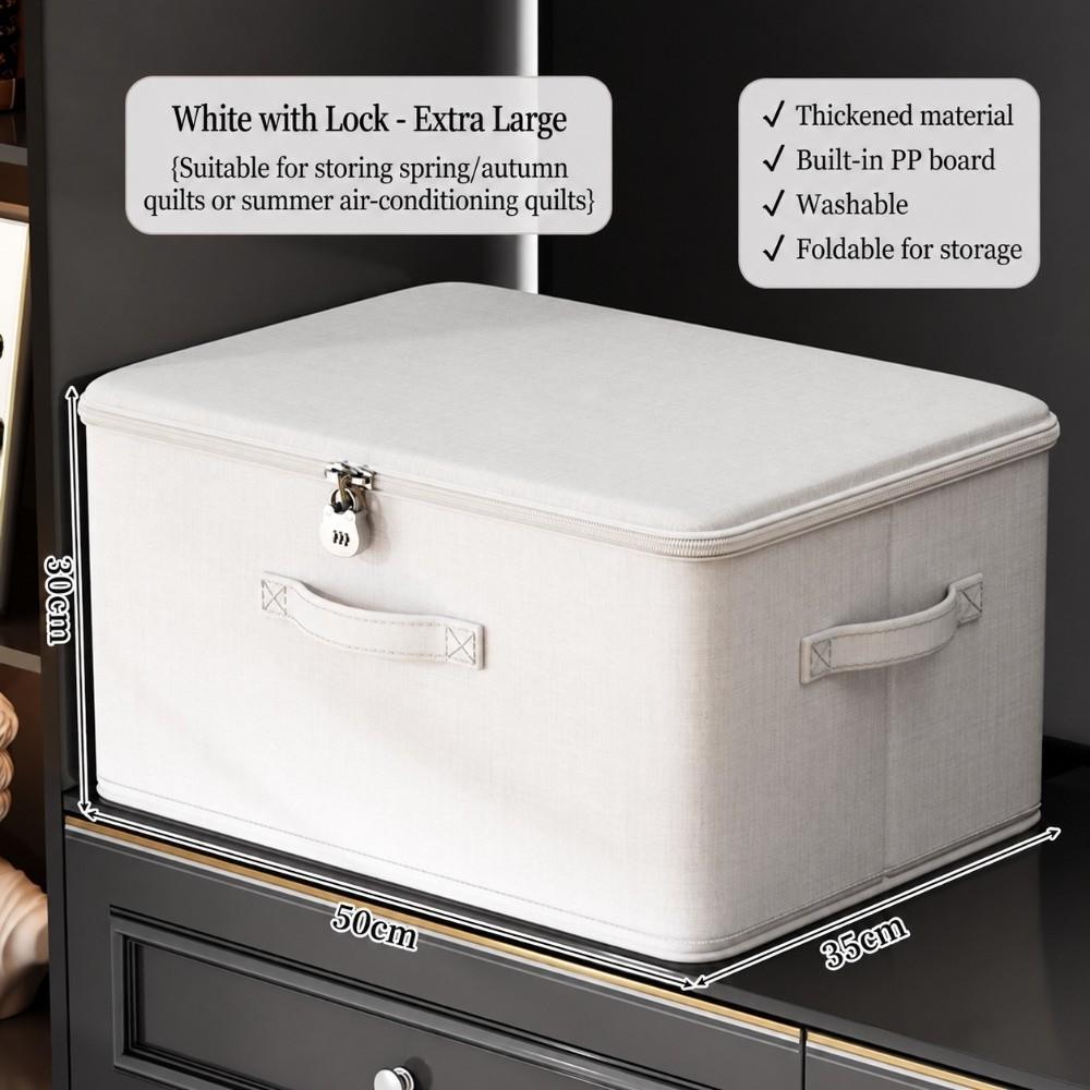 Stackable Storage Container Large Capacity Storage Bag for Clothes Duvets Quilts