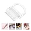 4Pcs Cordless Shade Lift Handle Clear Plastic Bottom Rail Pull for Honeycomb Cellular Shades Replacement Blind Lifting Clip 15Mm