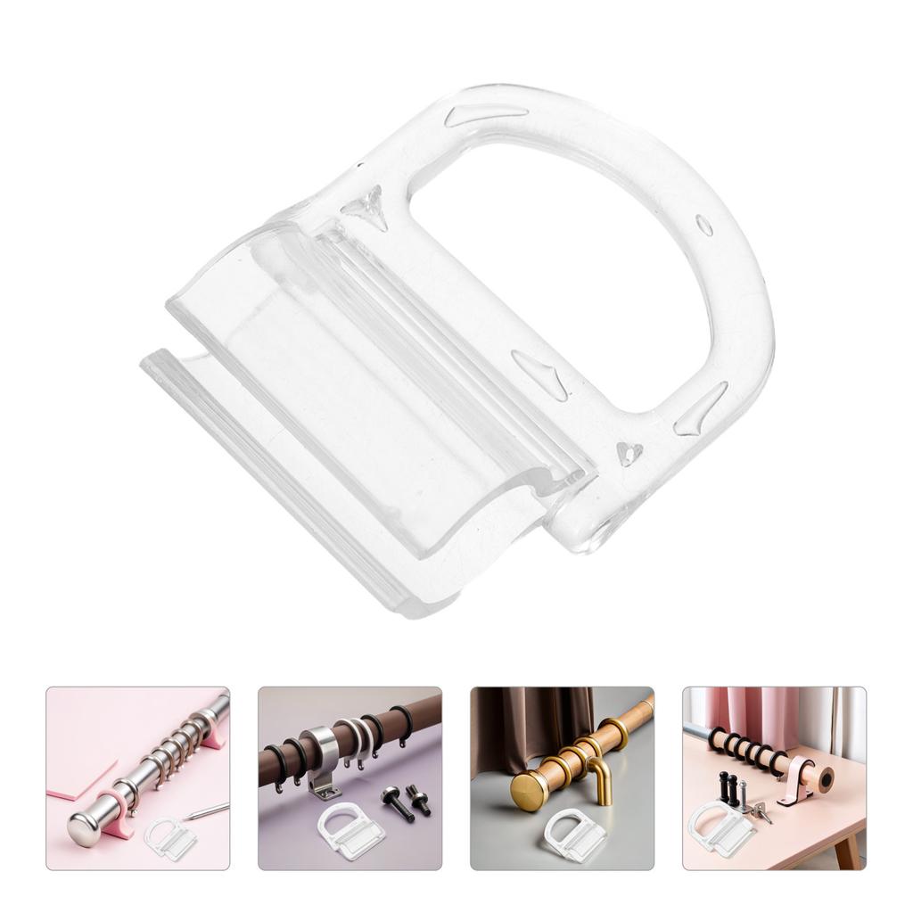 4Pcs Cordless Shade Lift Handle Clear Plastic Bottom Rail Pull for Honeycomb Cellular Shades Replacement Blind Lifting Clip 15Mm