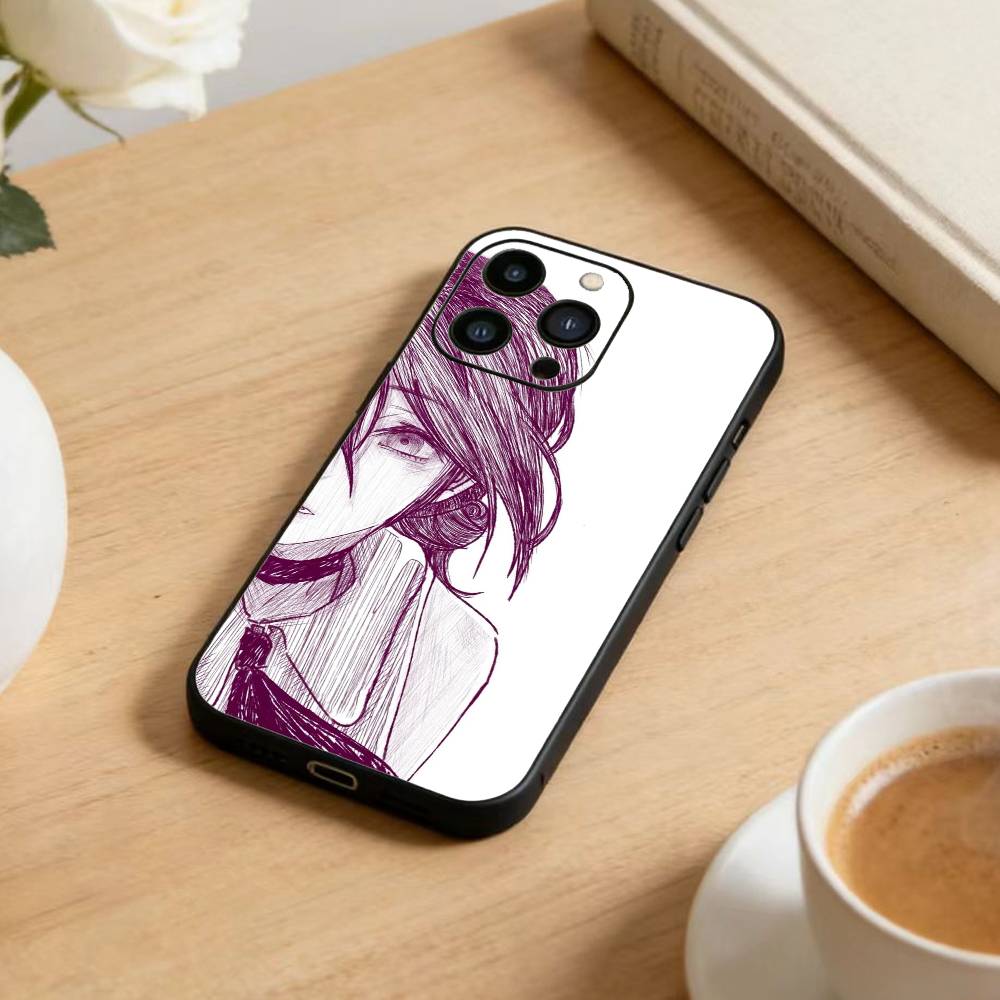 K-Reze C-Chainsaw Man Phone Case For iPhone17,16,15,14,13,12 Plus,Max Soft Silicone Black Cover iPhone13PRO