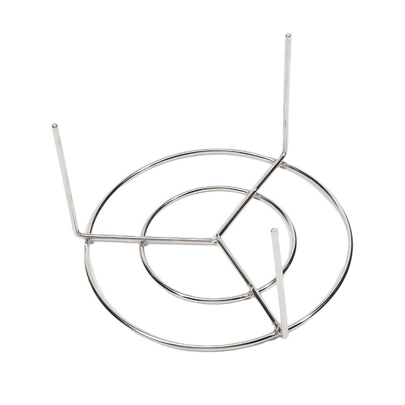 Kitchen Vertical Skewers Holder Round Air Fryer Grill Rack Detachable Grill Kebab Rack with Steel Sticks