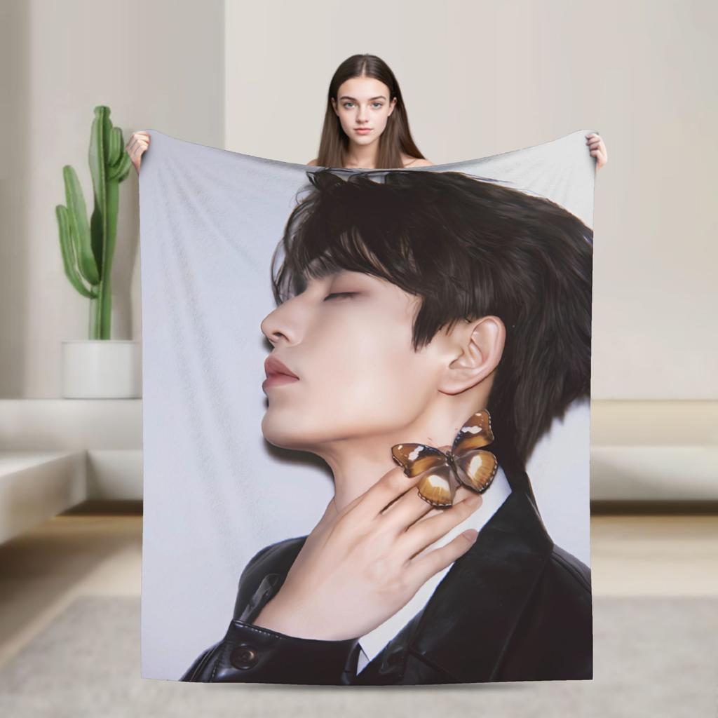 Zhang Linghe Flannel Blanket Warm Soft Throw Blanket for Couch Bed Picnic Fashion Bedspread Sofa Bed Cover