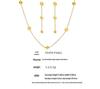 Qiong Yao Vintage Floral Necklace & Earring Set - Gold-Plated Stainless Steel, Colorfast Clavicle Chain, Versatile Style, In Stock