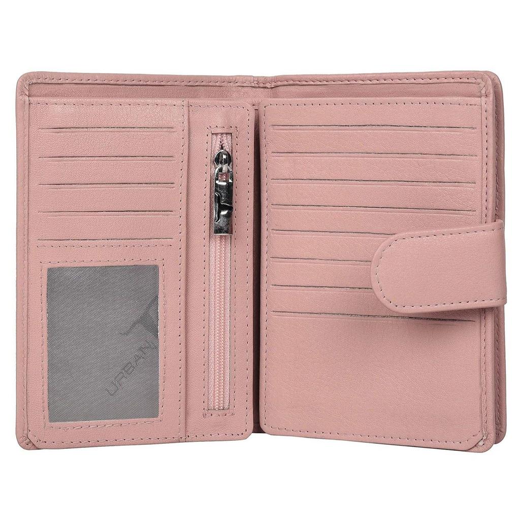 Arya Rose Pink Leather Wallet for Women