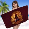 Hot Singer K-Kanye W-West Microfiber Printed Beach Towel Mountain Climbing Yoga Beach Swimming Running Absorbent Soft Towel