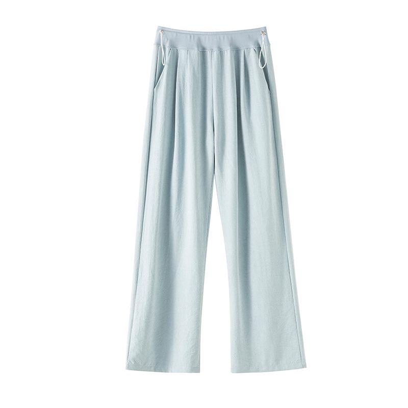 Summer 2026 Maternity Wide-Leg Casual Pants - Lightweight Yamamoto Puff Design L