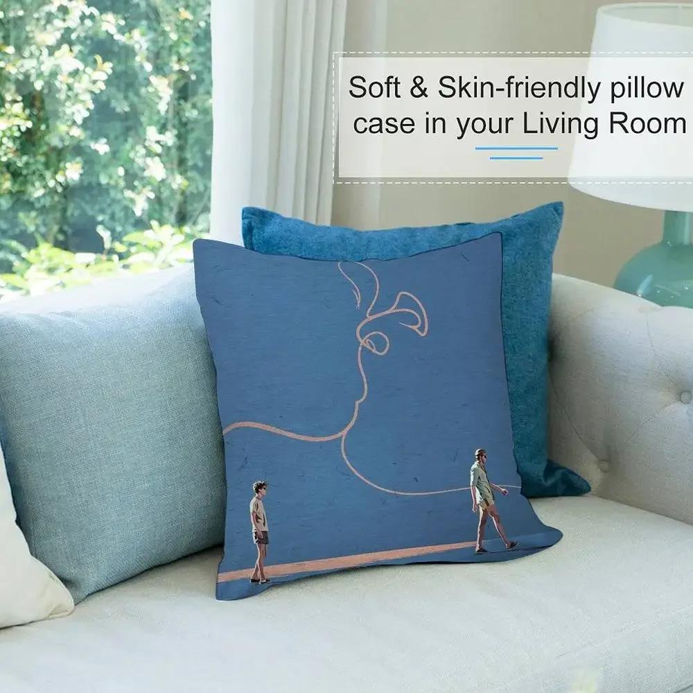 Gay Call Me Your Name Pillow Case Short Plush Double-sided Print Square Throw Pillow Covers Sofa Home Cushion Decor