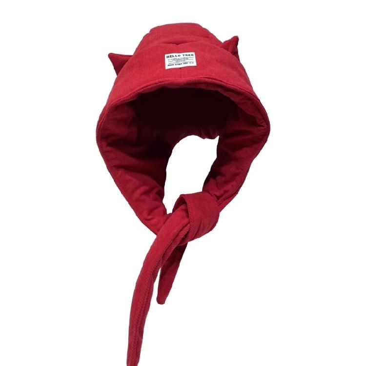 Pullover Ear Flap Caps Adult Devil Horn Trapper Hat Cold Weather Warm Trapper Hat