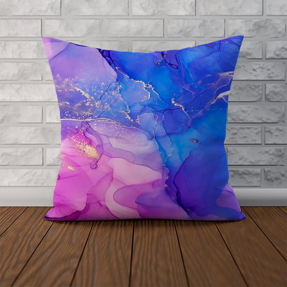 Marble Pillow Case For Car Sofa Decorative Home Doublesided Print Plush Square Throw Pillow Cushion Cover
