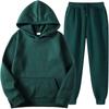 2026 Men's Athletic Track and Field Suit Men's/Women's Two Piece Running Suit Long Sleeve Pullover Hooded Sweatshirt+Sweatpants