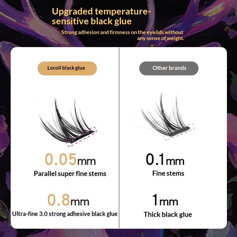 120/200/240 Clusters Glue Free Cluster Eyelashes Natural Fluffy Perfect For Daily Makeup Party Wedding Travel